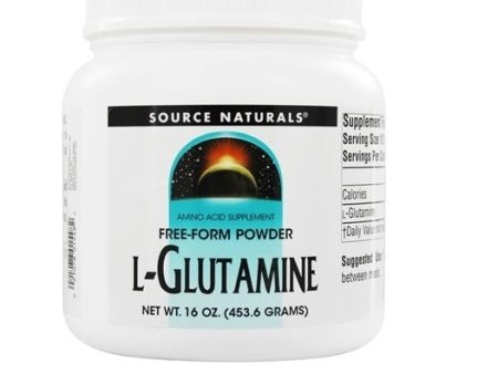 SOURCE NATURALS - L-Glutamine Powder - 16 oz. (453.6 g) Hot on Sale