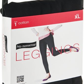 NO NONSENSE - Cotton Leggings Black X-Large - 1 Pair Online now