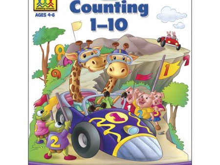 SCHOOL ZONE - Preschool Workbooks Counting 1-10 - 32 Pages Cheap