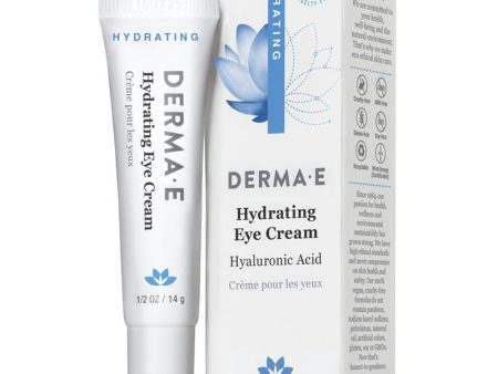 DERMA E - Hydrating Eye Creme with Hyaluronic Acid - 0.5 oz. (14 g) Hot on Sale