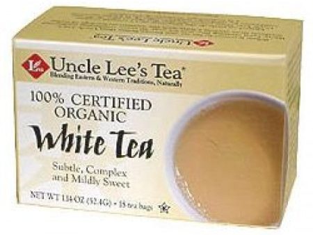 UNCLE LEE S TEA - Organic White Tea - 18 Tea Bags Online Sale