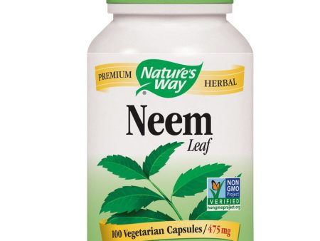 NATURES WAY - Neem Leaf 475 mg - 100 Vegetarian Capsules Discount