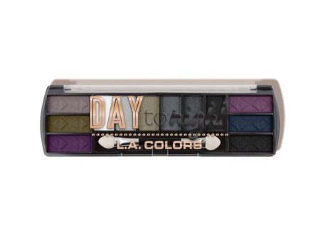 L.A. COLORS - Day To Night 12 Color Eyeshadow Nightfall - 0.28 oz.. (8 g) Discount