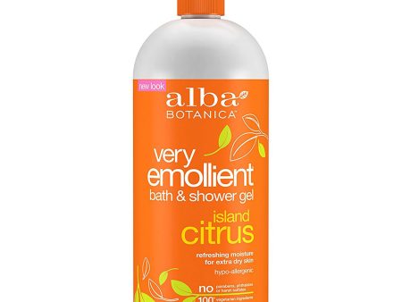 ALBA BOTANICA - Very Emollient Bath & Shower Gel Island Citrus - 32 fl. oz. (946 ml) Online Sale