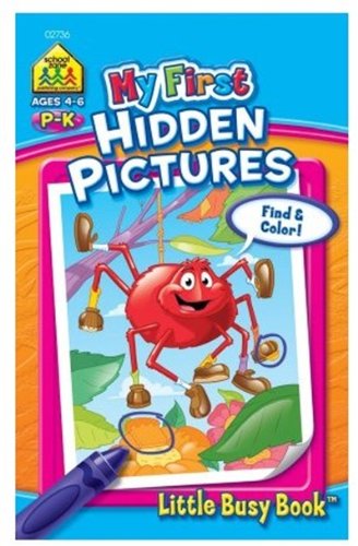 SCHOOL ZONE - My First Hidden Pictures Little Busy Book - 48 Pages Online Sale