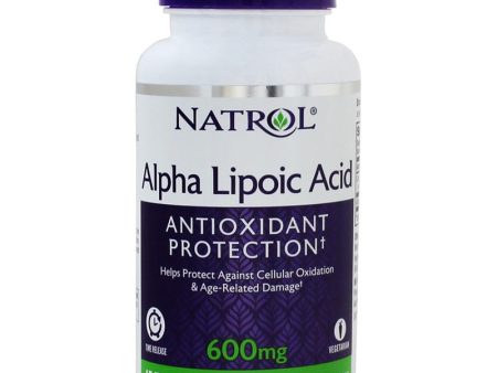 NATROL - Alpha Lipoic Acid 600 mg Time Release - 45 Tablets Supply