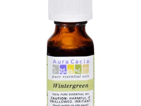 AURA CACIA - 100% Pure Essential Oil Wintergreen - 0.5 fl. oz. (15 ml) Sale