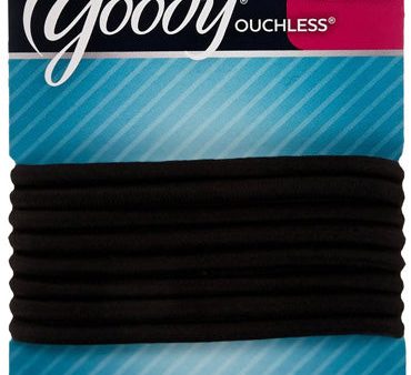 GOODY - Classics Elastic Extra Thick Black - 8 Count For Discount