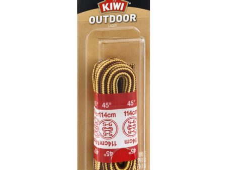 KIWI - Yellow & Brown Outdoor Shoe Laces 45  - 1 Pair on Sale