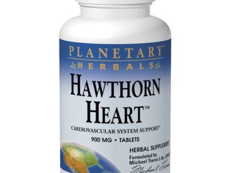 PLANETARY HERBALS - Hawthorn Heart 900 mg - 60 Tablets Online Hot Sale