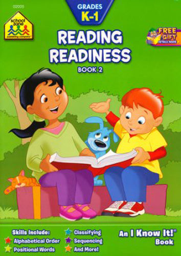 SCHOOL ZONE - Reading Readiness K-1 Book 2 Workbook - 32 Pages Cheap