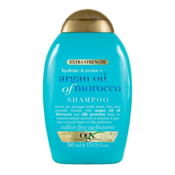 OGX Hydrate & Revive+ Argan Oil of Morocco Extra Strength Shampoo 385ml For Cheap