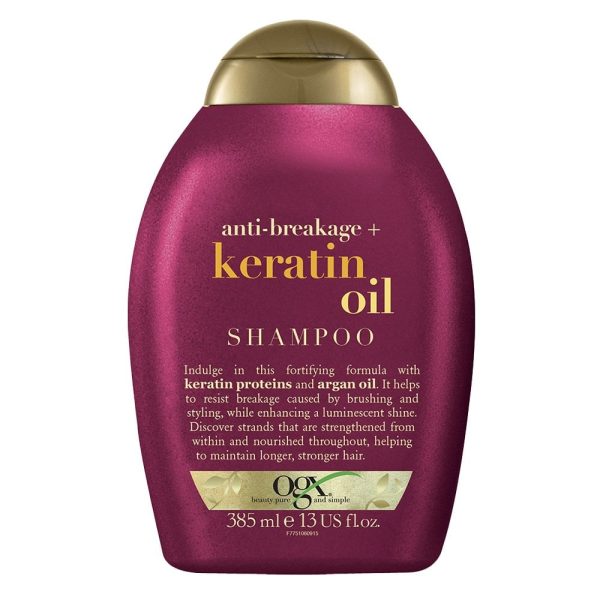 OGX Strength & Length Keratin Oil Shampoo 385ml Discount