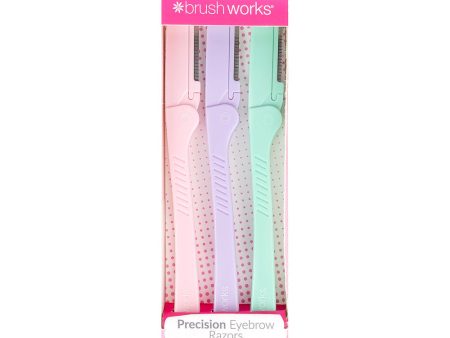 Brushworks Precision Brow Razor Mix Pack of 3 For Cheap