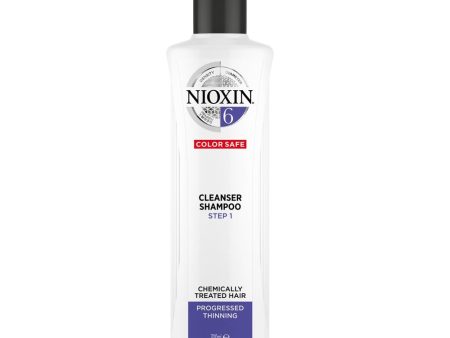 Nioxin System 6 Cleanser Shampoo for Chemically Treated Hair with Progressed Thinning 300ml Hot on Sale