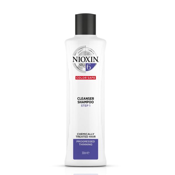 Nioxin System 6 Cleanser Shampoo for Chemically Treated Hair with Progressed Thinning 300ml Hot on Sale