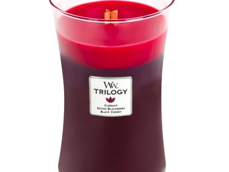 WoodWick Trilogy Sun Ripened Berries Large Hourglass Jar Candle Online