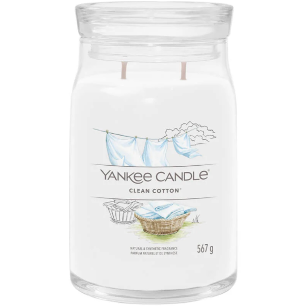 Yankee Candle Clean Cotton Large Signature Jar Candle For Cheap