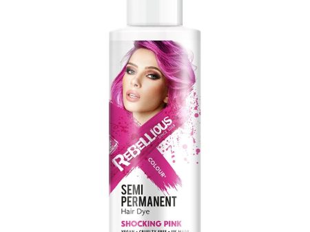 Rebellious Semi Permanent Hair Colour Shocking Pink 100ml Online Hot Sale