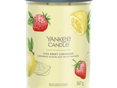 Yankee Candle Iced Berry Lemonade Large Signature Tumbler Jar Candle For Discount