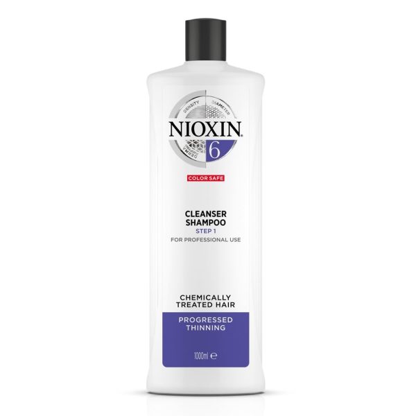 Nioxin System 6 Cleanser Shampoo for Chemically Treated Hair with Progressed Thinning 1000ml Discount