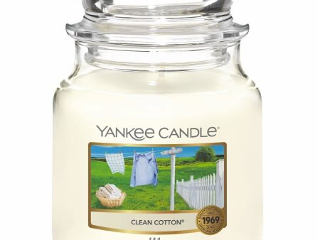 Yankee Candle Clean Cotton Medium Jar Candle For Discount