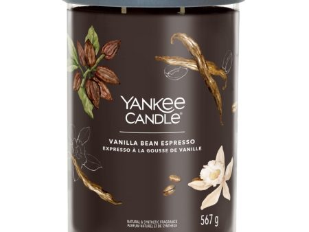 Yankee Candle Vanilla Bean Espresso Large Signature Tumbler Jar Candle Hot on Sale