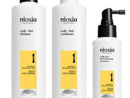 Nioxin System 1 Hair Starter Kit for Natural Hair with Light Thinning Online Hot Sale