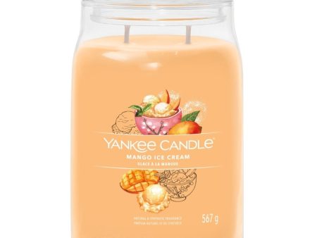 Yankee Candle Mango Ice Cream Large Signature Jar Candle Online Sale