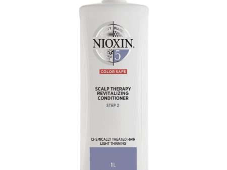 Nioxin System 5 Scalp Therapy Conditioner for Chemically Treated Hair with Light Thinning 1000ml Online now