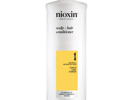 Nioxin System 1 Scalp Therapy Conditioner for Natural Hair with Light Thinning 1000ml Sale