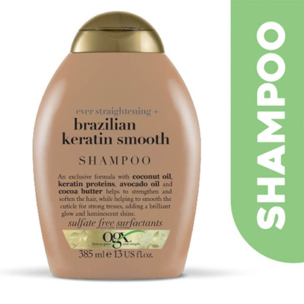 OGX Ever Straightening+ Brazilian Keratin Therapy Shampoo 385ml Discount