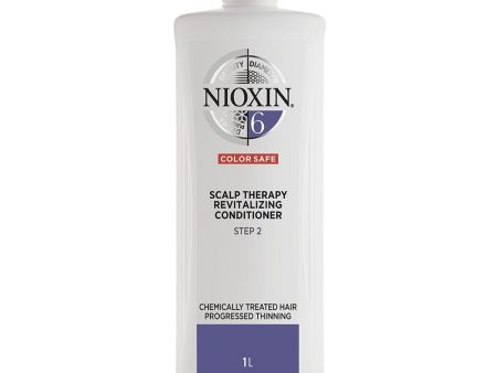 Nioxin System 6 Scalp Therapy Conditioner for Chemically Treated Hair with Progressed Thinning 1000ml Hot on Sale