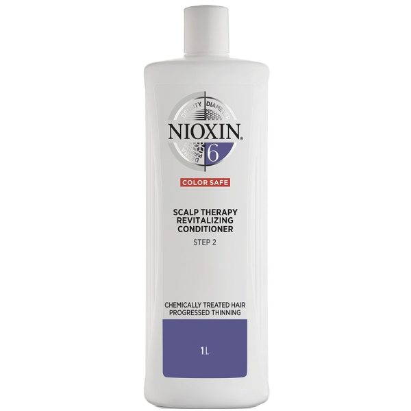 Nioxin System 6 Scalp Therapy Conditioner for Chemically Treated Hair with Progressed Thinning 1000ml Hot on Sale