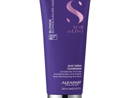 Alfaparf Milano Semi Di Lino Blonde Anti-Yellow Conditioner 200ml For Cheap