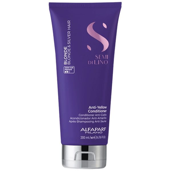 Alfaparf Milano Semi Di Lino Blonde Anti-Yellow Conditioner 200ml For Cheap