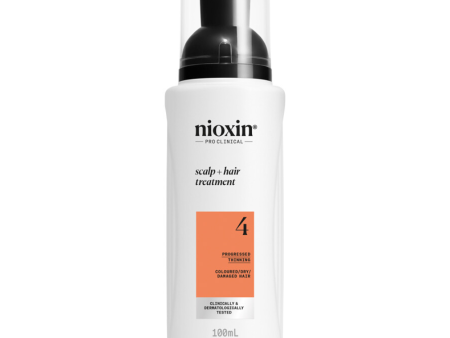 Nioxin System 4 Scalp & Hair Leave-In Treatment for Coloured Treated Hair with Progressed Thinning 100ml Supply