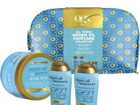 OGX Argan Oil Of Morocco 3 Piece Haircare Set For Cheap