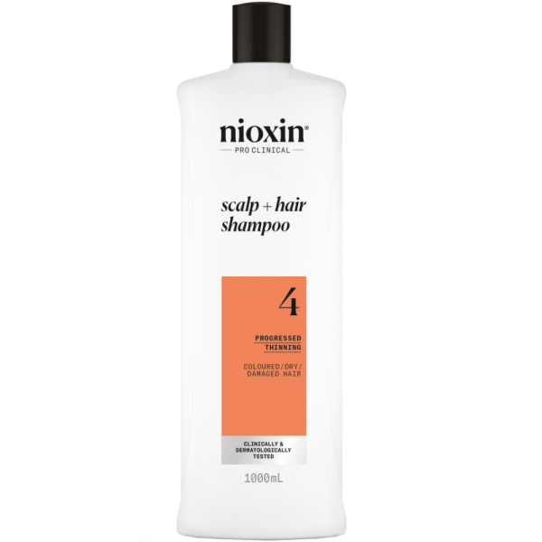 Nioxin System 4 Cleanser Shampoo for Coloured Treated Hair with Progressed Thinning 1000ml Online Sale