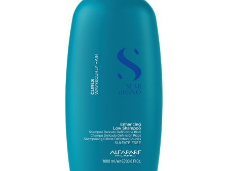 Alfaparf Milano Semi Di Lino Curls Enhancing Low Shampoo 1000ml Hot on Sale