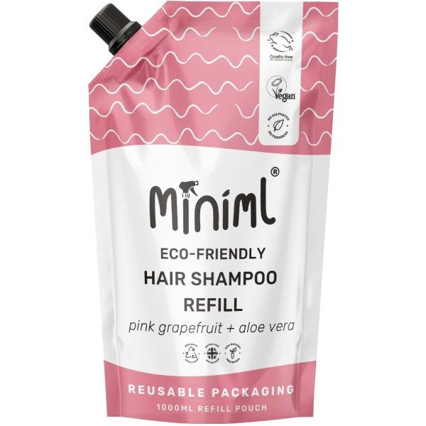 Miniml Eco-Friendly Hair Shampoo Pink Grapefruit + Aloe Vera 1000ml Online Hot Sale