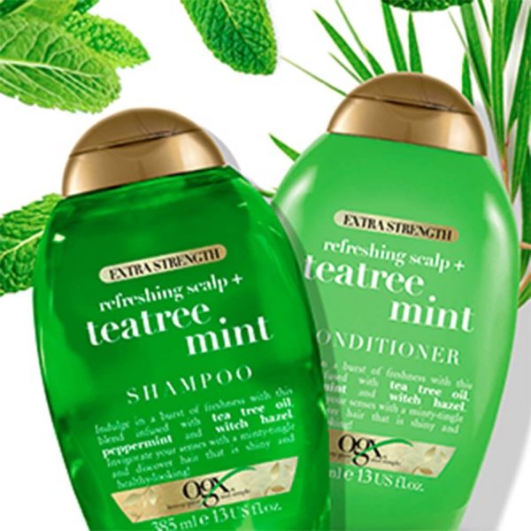 OGX Refreshing Scalp+ Tea Tree Mint Extra Strength Scalp Conditioner 385ml Sale