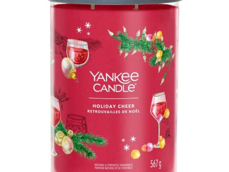 Yankee Candle Holiday Cheer Large Signature Tumbler Jar Candle For Discount