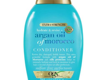 OGX Hydrate & Revive+ Argan Oil of Morocco Extra Strength Conditioner 385ml Supply