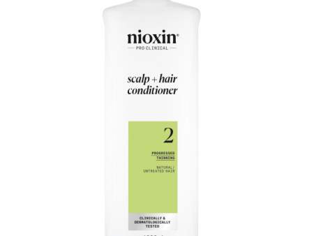 Nioxin System 2 Scalp Therapy Conditioner for Natural Hair with Progressed Thinning 1000ml Online now