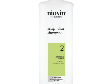 Nioxin System 2 Cleanser Shampoo for Natural Hair with Progressed Thinning 1000ml Online Hot Sale