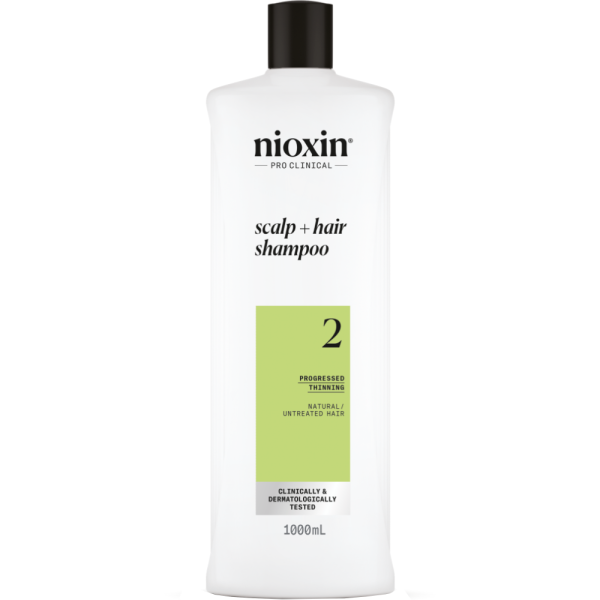 Nioxin System 2 Cleanser Shampoo for Natural Hair with Progressed Thinning 1000ml Online Hot Sale