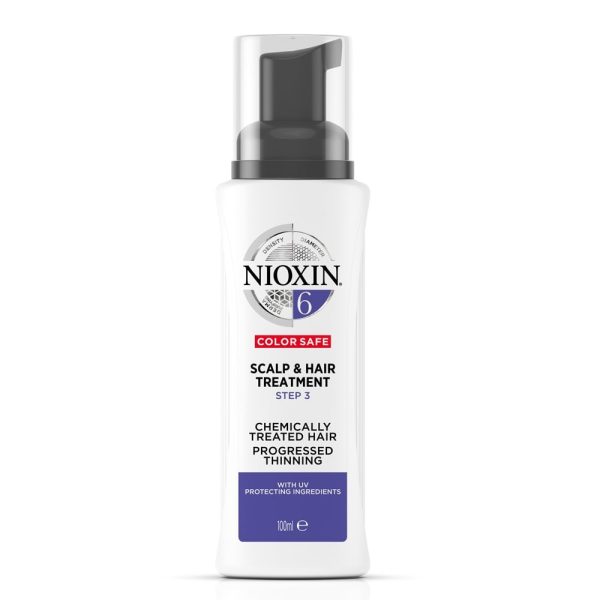 Nioxin System 6 Scalp & Hair Leave-In Treatment for Chemically Treated Hair with Progressed Thinning 100ml on Sale