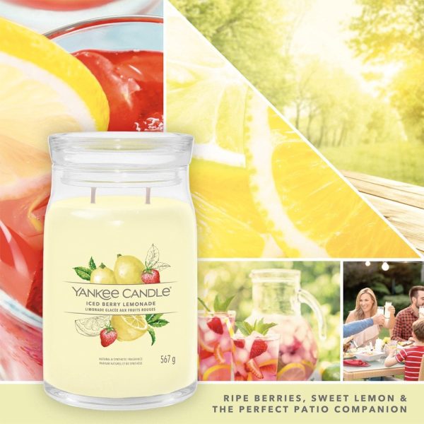 Yankee Candle Iced Berry Lemonade Large Signature Jar Candle Online