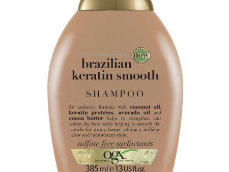 OGX Ever Straightening+ Brazilian Keratin Therapy Shampoo 385ml Discount